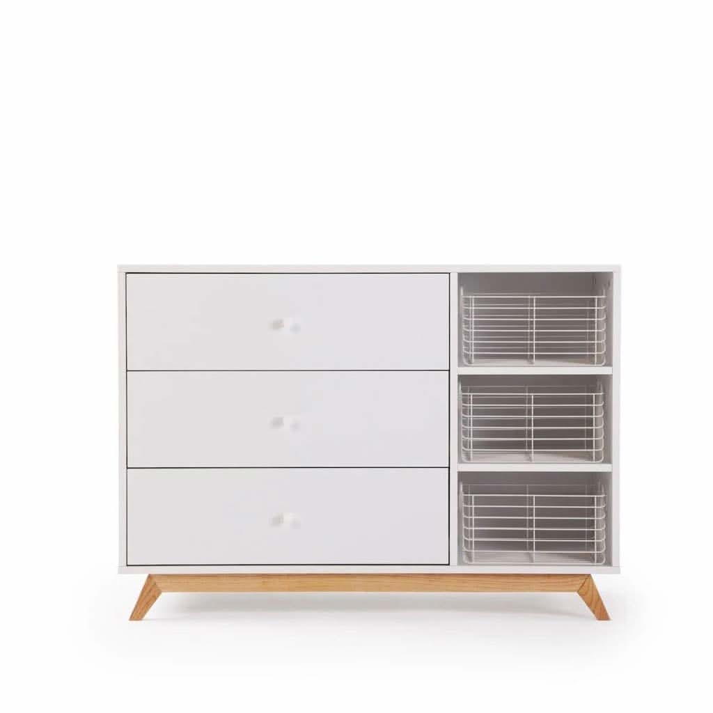 DaDaDa Central Park 2.0 3 - Drawer, Two Shelves Dresser, ANB BABY