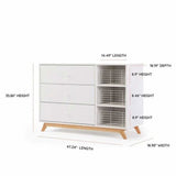 DaDaDa Central Park 3 - Drawer, Two - Shelves Dresser - ANB Baby