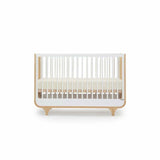 DaDaDa Jolly 3 - in - 1 Convertible Crib, White / Natural - ANB Baby
