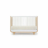 DaDaDa Jolly 3 - in - 1 Convertible Crib, White / Natural - ANB Baby