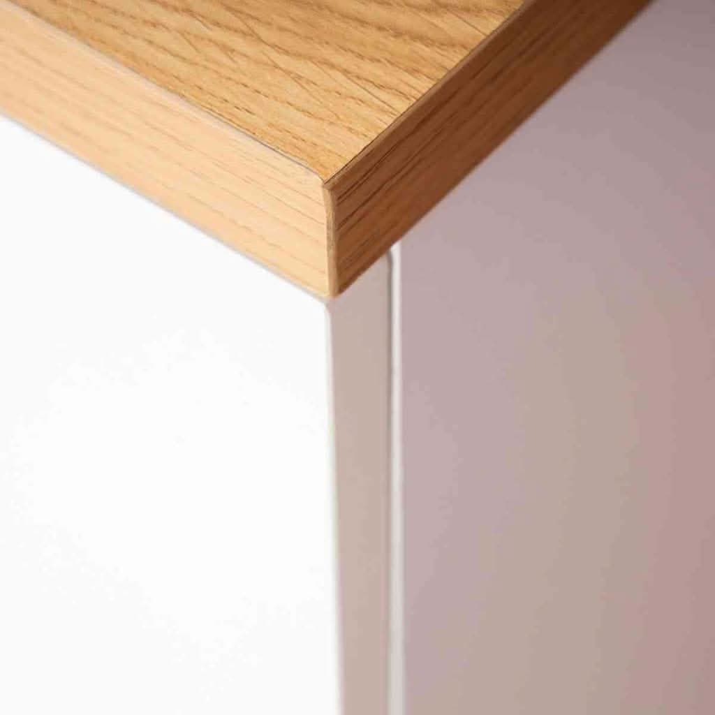DaDaDa Lala Big 6 - Drawer Dresser, White / Red Oak - Available September, ANB BABY