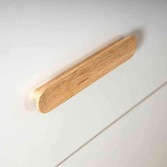 DaDaDa Lala Little 3 - Drawer Dresser, White / Red Oak - Available September, ANB BABY