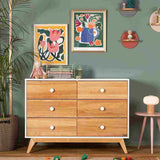 DaDaDa Merry 6 - Drawer Dresser, White / Natural - ANB Baby