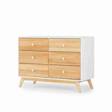 DaDaDa Merry 6 - Drawer Dresser, White / Natural - ANB Baby