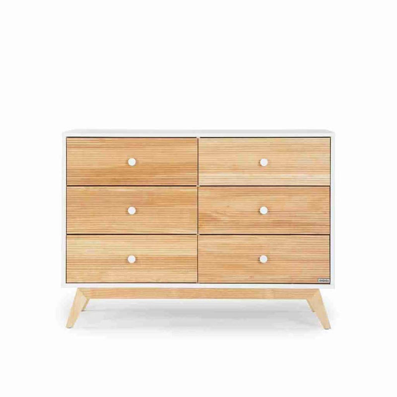 DaDaDa Merry 6 - Drawer Dresser, White / Natural - ANB Baby