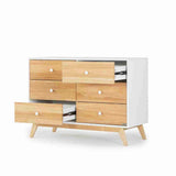 DaDaDa Merry 6 - Drawer Dresser, White / Natural - ANB Baby