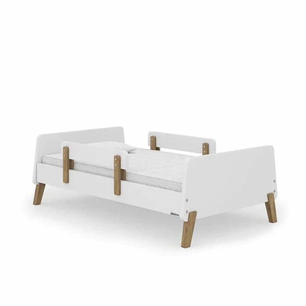 DaDaDa Muse Toddler Bed-Cribs & Bassinets-DaDaDa-White / Natural-ANB Baby Store