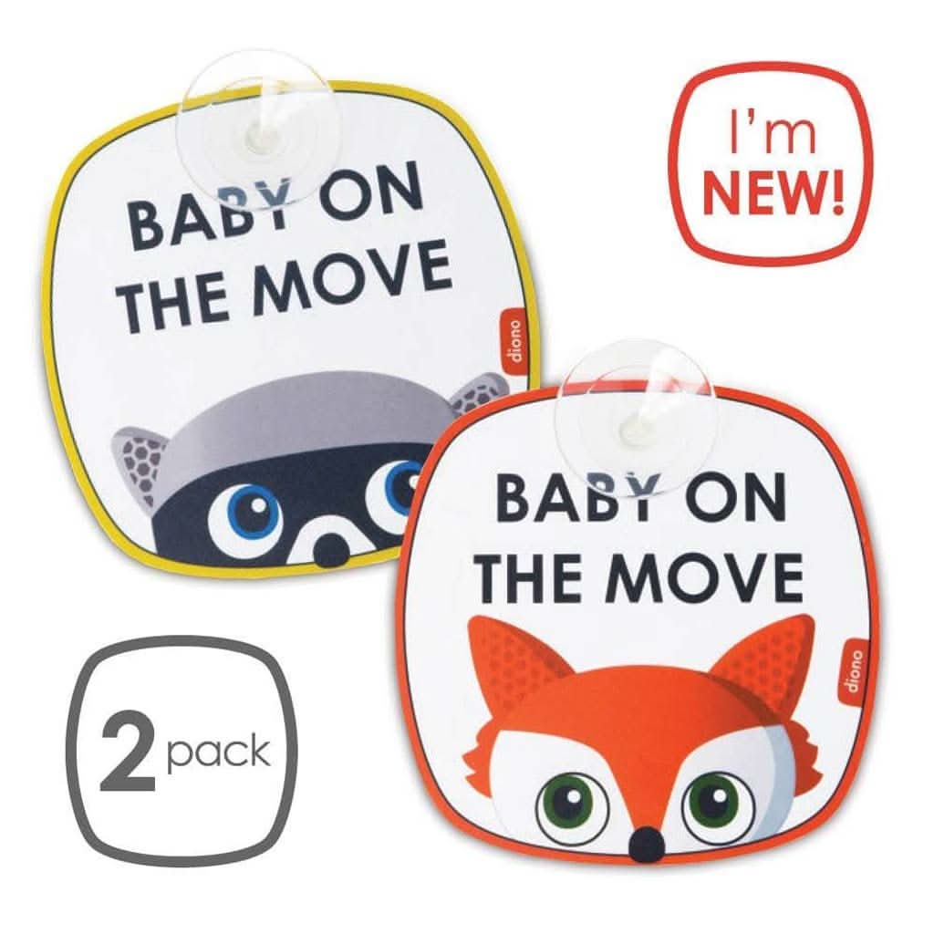 Diono Baby on the Move Signs, Pack of 2-Safety Supplies-Diono-ANB Baby Store