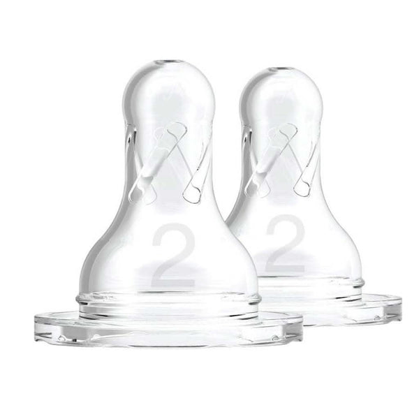 Dr. Brown's Different Level Silicone Narrow Nipple, 2-Pack