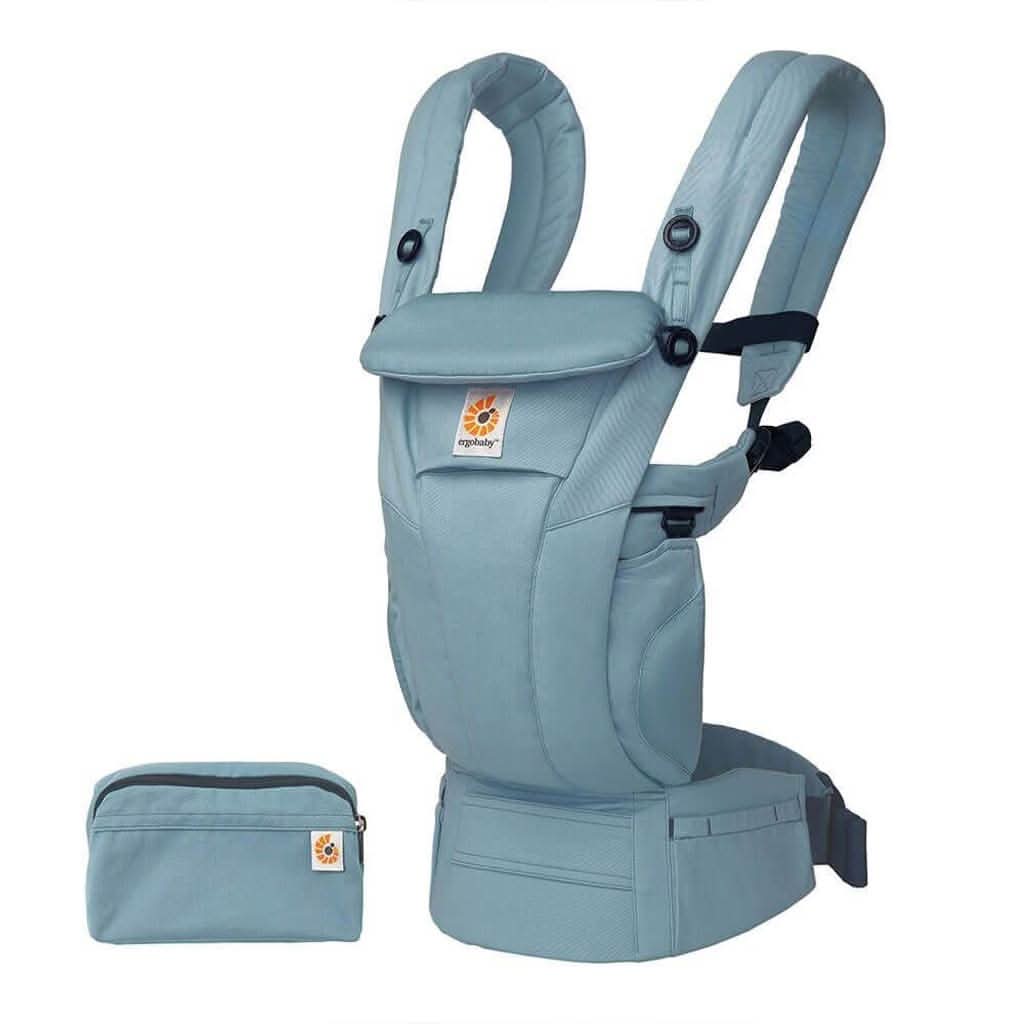 ergobaby cotton carrier Omni Dream Baby Carrier - Slate Blue