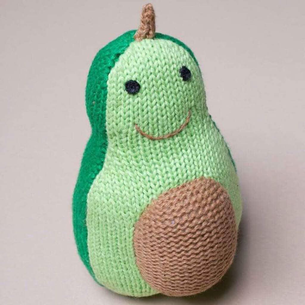 Estella Organic Avocado Rattle Baby Toy-Plush Toys-Estella-ANB Baby Store
