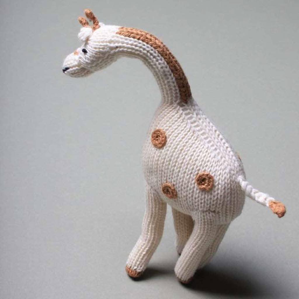 Estella Organic Giraffe Rattle Baby Toy-Plush Toys-Estella-ANB Baby Store