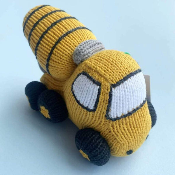 Estella Organic Mixer Truck Rattle Baby Toy