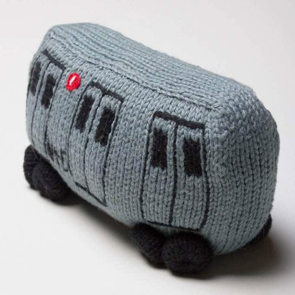 Estella Organic Subway Train Car Newborn Rattles Baby Toys-Plush Toys-Estella-ANB Baby Store