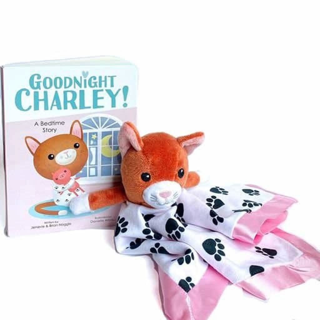 Frankie Dean Dream Blanket and Book, Charley the Cat-Plush Toys-Frankie Dean-ANB Baby Store