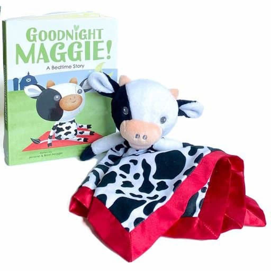 Frankie Dean Dream Blanket and Book, Maggie the Cow-Plush Toys-Frankie Dean-ANB Baby Store