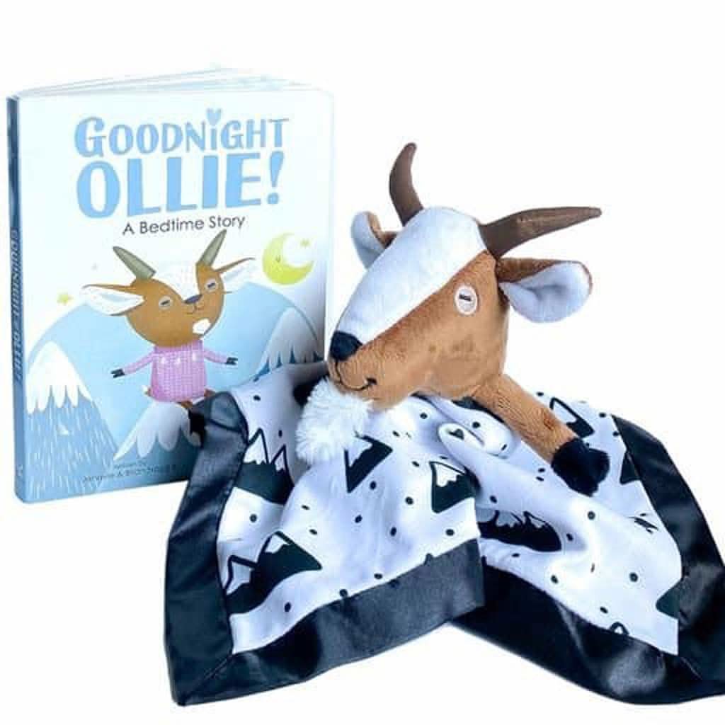 Frankie Dean Dream Blanket and Book, Ollie the Goat-Plush Toys-Frankie Dean-ANB Baby Store