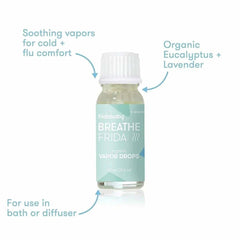 FridaBaby BreatheFrida Organic Vapor Bath Drops, ANB BABY