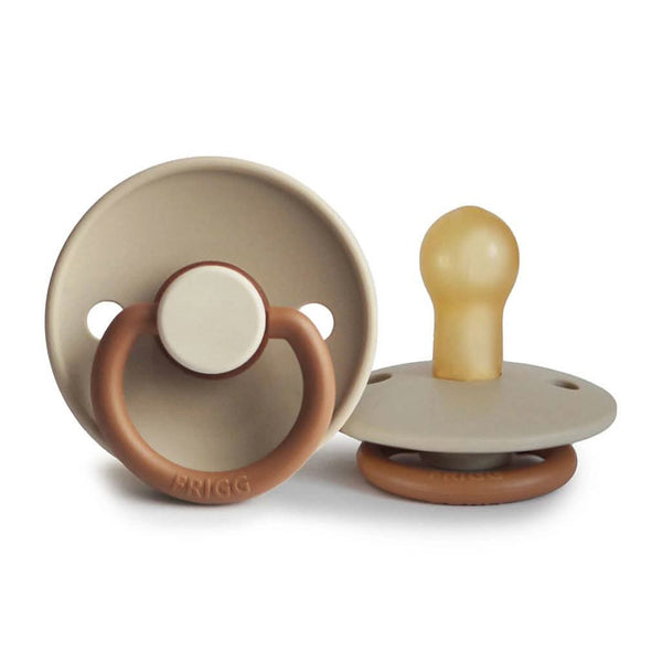 Frigg Natural Rubber Pacifier Color block, Desert