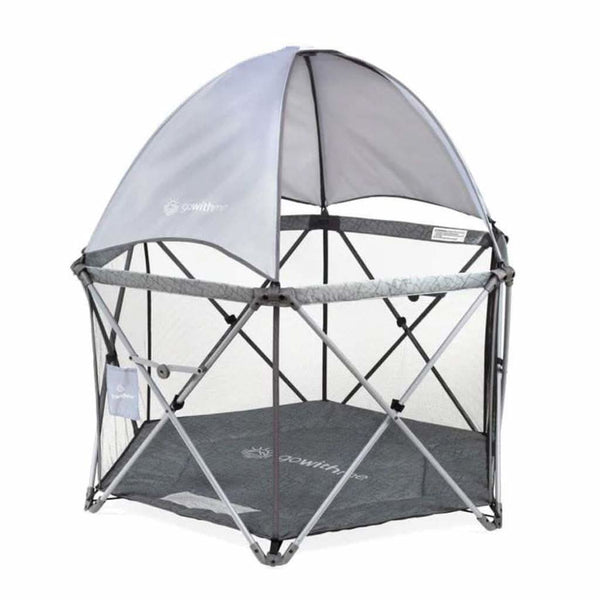 Go With Me Eclipse-Deluxe Portable Playard with Canopy & Padded Floor