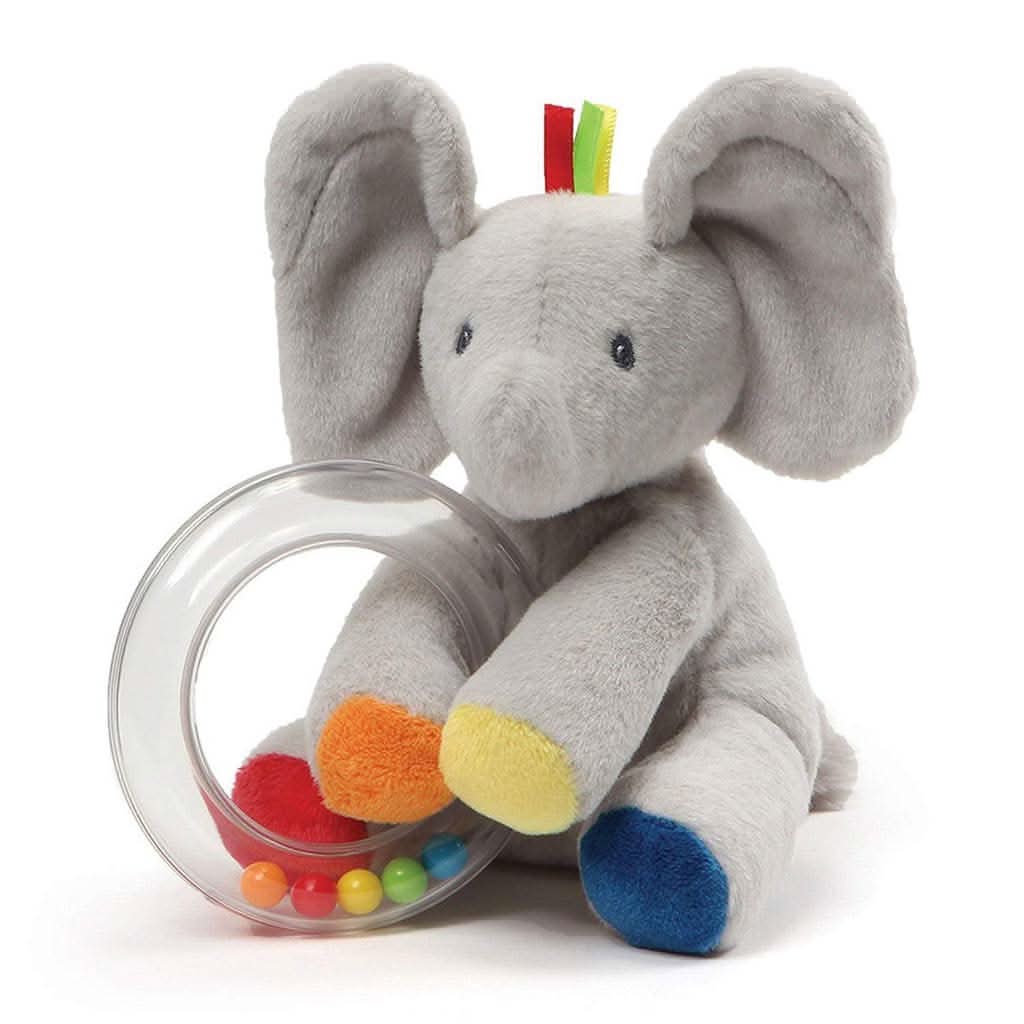 GUND Flappy Elephant Rattle-Plush Toys-GUND-ANB Baby Store