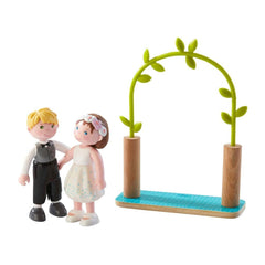 HABA Little Friends 4" Bride and Groom Bendy Doll Figures, ANB BABY