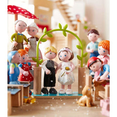 HABA Little Friends 4" Bride and Groom Bendy Doll Figures, ANB BABY