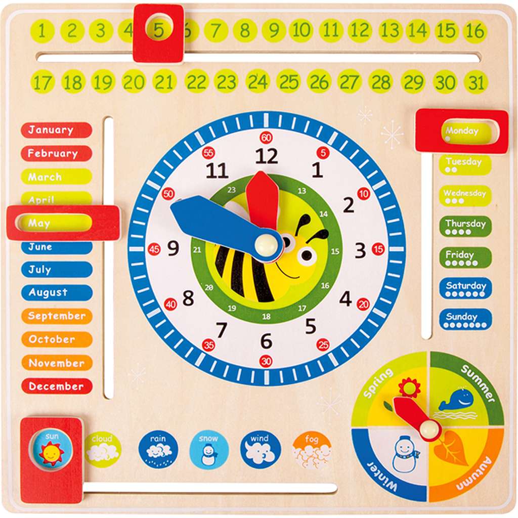 Hauck Toy Educational Board Dates,Times & Seasons-Learning & S.T.E.M-Hauck Toy-ANB Baby Store