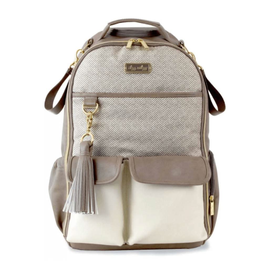 Itzy Ritzy Boss Backpack Large Diaper Bag-Diaper Bags-Itzy Ritzy-Vanilla Latte-ANB Baby Store