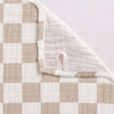Itzy Ritzy Breastfeeding Boss Muslin Swaddle and Nursing Blanket, Checkerboard - ANB Baby