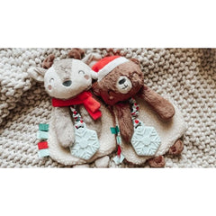 Itzy Ritzy Holiday Lovey™ Plush and Teether Toy, Cocoa the Bear, ANB BABY