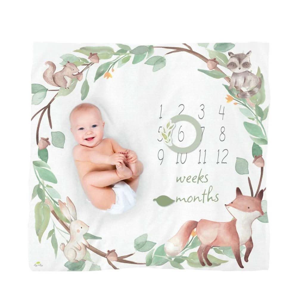 Itzy Ritzy Muslin Milestone Blanket Set, ANB BABY