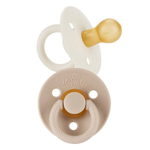 Itzy Ritzy Soother Natural Rubber Pacifier, Set of 2, 810434035192 -- ANB Baby