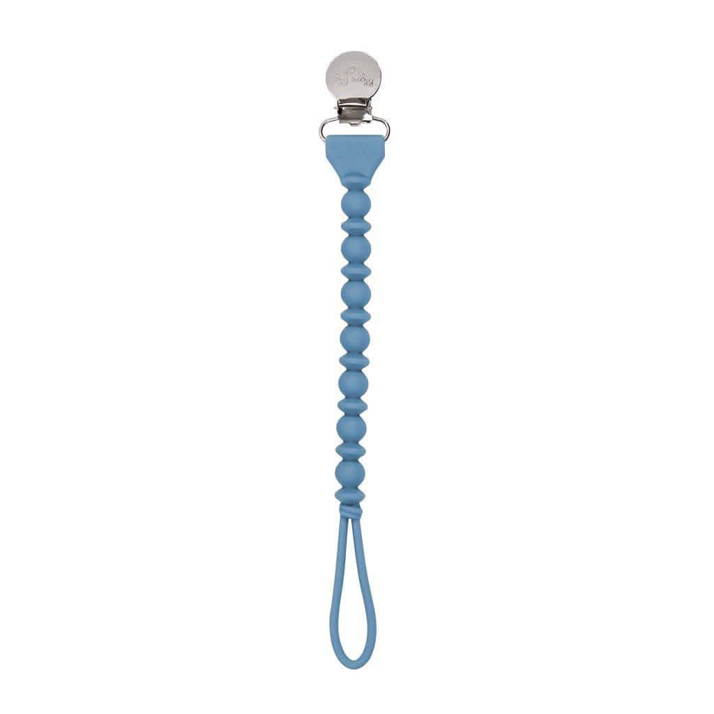 Itzy Ritzy Sweetie Strap Silicone One-Piece Pacifier Clip-Pacifiers & Accessories-Itzy Ritzy-Blue Bead-ANB Baby Store
