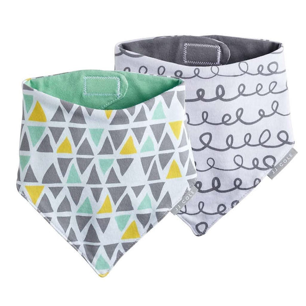 JJ COLE Bandana Bibs 2-Pack Set