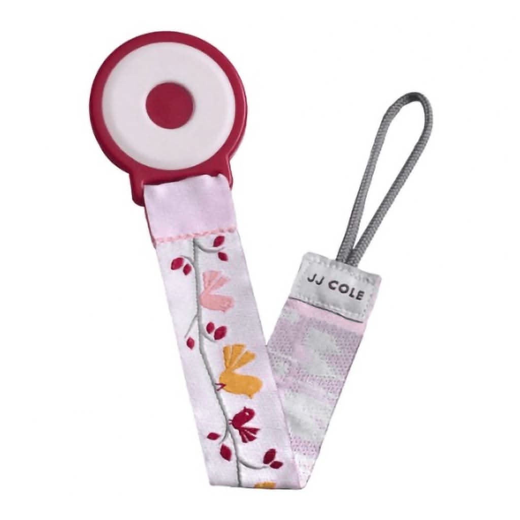 Attach Pacifier JJ COLE Easy Attach Pacifier Clip - Pink Chickadee | ANB Baby