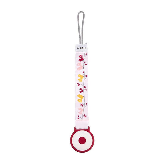 JJ COLE Easy Attach Pacifier Clip - Pink Chickadee - ANB Baby