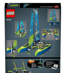 Lego Technic Catamaran Model Sailboat Building Kit, 404 Pieces, ANB BABY