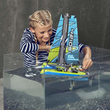 Lego Technic Catamaran Model Sailboat Building Kit, 404 Pieces - ANB Baby