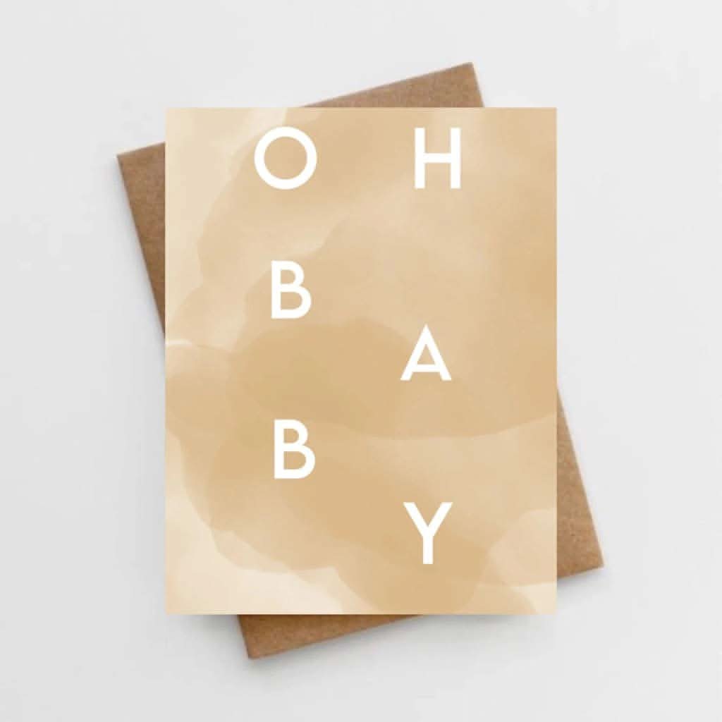Lemon Milk Paper Oh Baby Card-Gifts-Lemon Milk Paper-ANB Baby Store