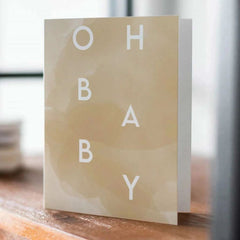 Lemon Milk Paper Oh Baby Card, ANB BABY