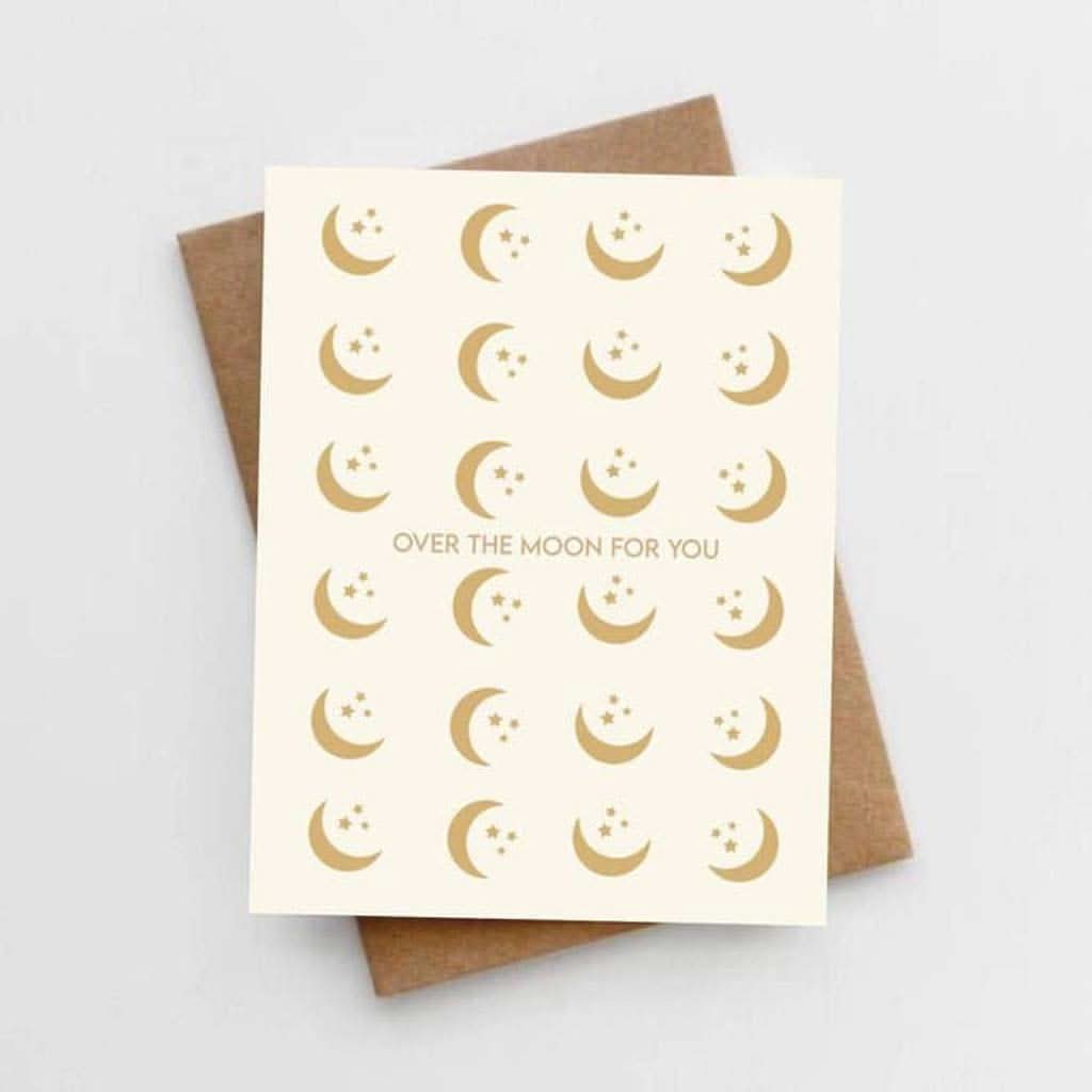 Lemon Milk Paper Over the Moon For You Card-Gifts-Lemon Milk Paper-ANB Baby Store