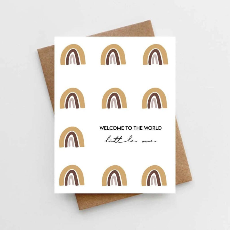 Lemon Milk Paper Welcome to the World's Little One Card - ANB Baby