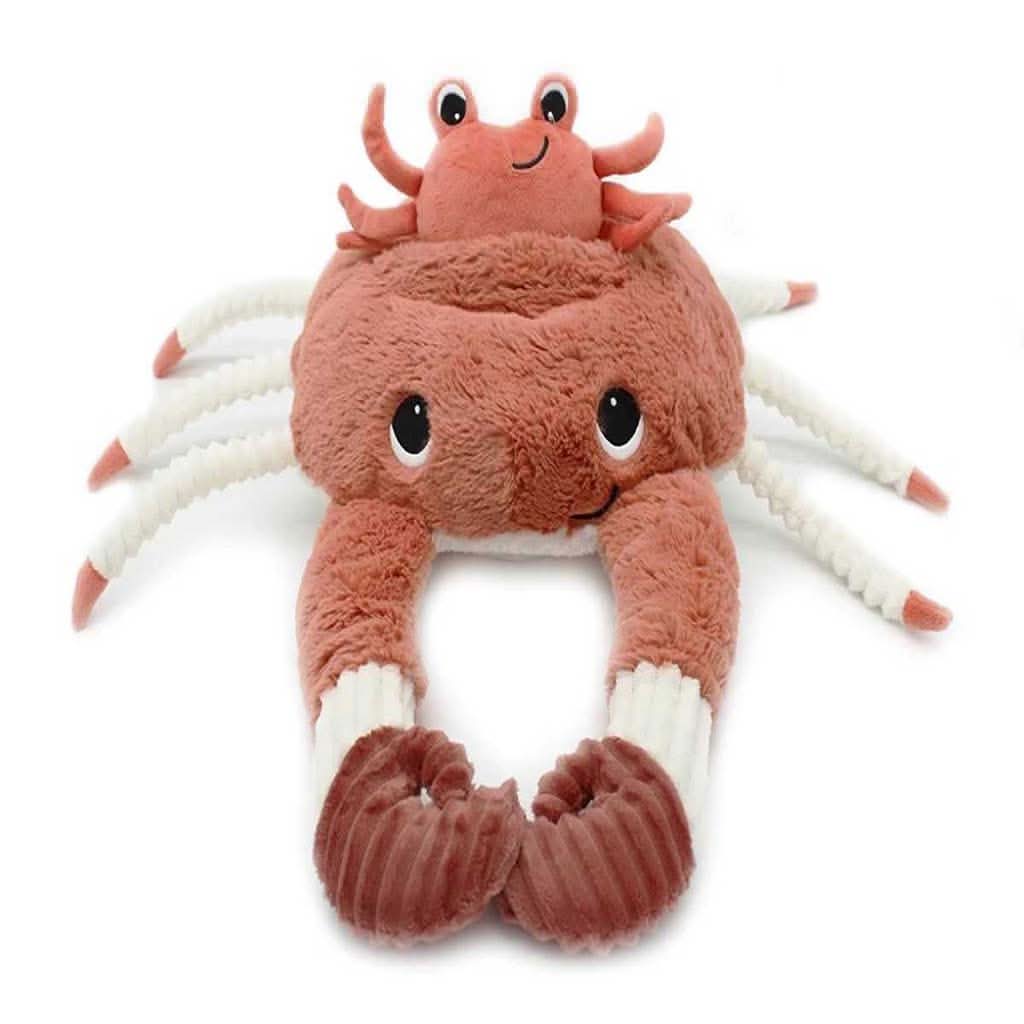 Les Ptipotos Mom and Baby Crab Plush Toy-Plush Toys-Les Ptipotos-Terracotta-ANB Baby Store
