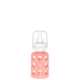 Lifefactory 4 - Ounce Glass Baby Bottle with Stage 1 Nipple, Stopper and Cap - ANB Baby