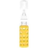 Lifefactory 9 - Ounce Glass Baby Bottle with Stage 1 Nipple, Stopper and Cap - ANB Baby