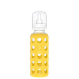 Lifefactory 9 - Ounce Glass Baby Bottle with Stage 1 Nipple, Stopper and Cap - ANB Baby