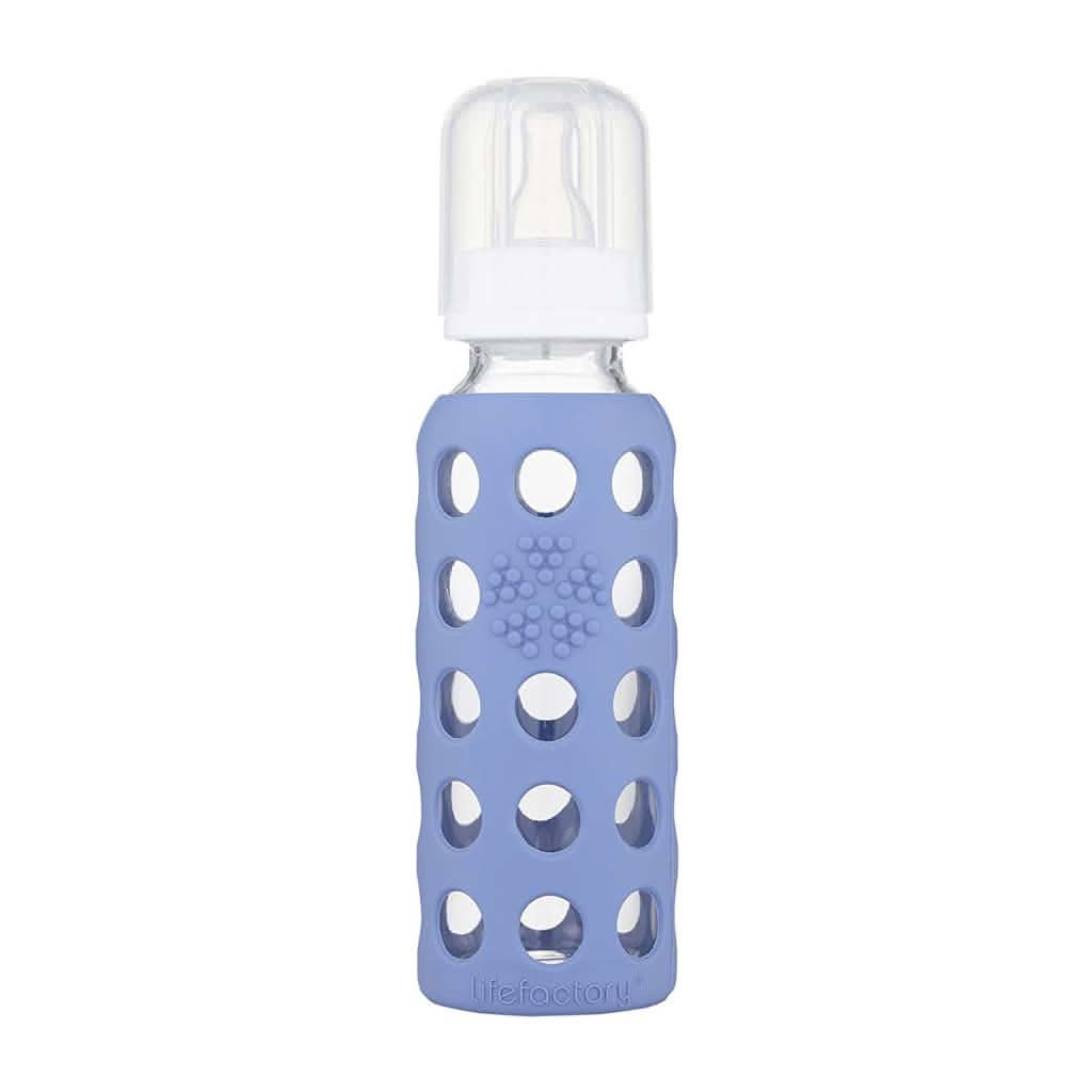LIFEFACTORY Glass Baby Bottle Blueberry 9 oz-Feeding Bottles-Lifefactory-ANB Baby Store