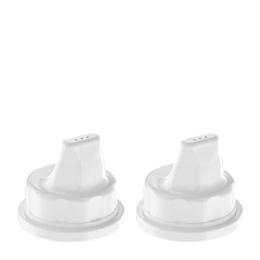 Lifefactory Sippy Caps for 4 - Ounce and 9 - Ounce, White, Pack of 2 - ANB Baby