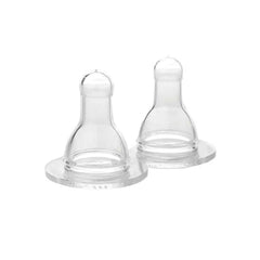 Lifefactory Stage 1 Baby Bottle Nipple for 4 - Ounce and 9 - Ounce, Clear, Pack of 2, ANB BABY